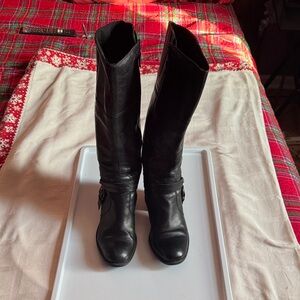 Clarks Black Over the Knee Boots